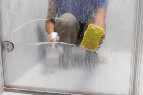 hard water shower stains mean you need a water softener in san antonio