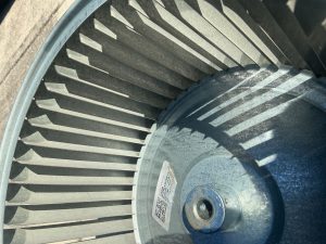 inside of HVAC unit