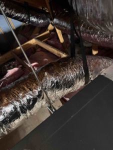 parts of HVAC system inspection and airflow evaluation
