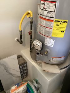 water heater in garage